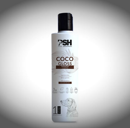 Rinkinys COCONUT GLOSS - šampūnas, kondicionierius, losjonas - PSH Kosmetika