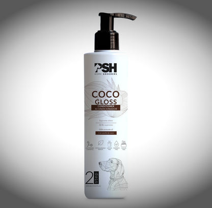 Rinkinys COCONUT GLOSS - šampūnas, kondicionierius, losjonas - PSH Kosmetika