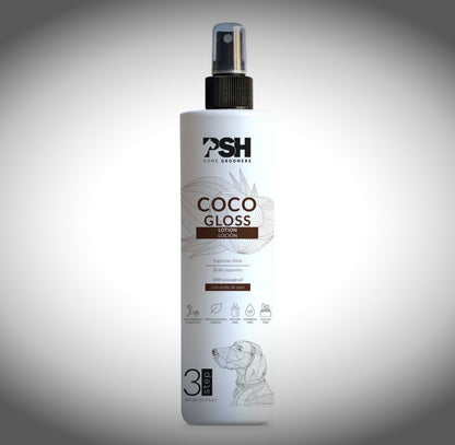 Rinkinys COCONUT GLOSS - šampūnas, kondicionierius, losjonas - PSH Kosmetika