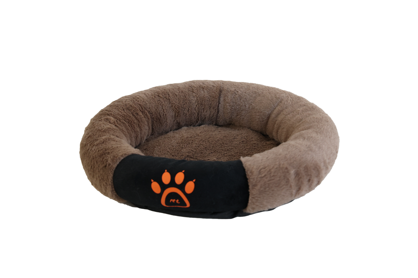 UNIQ PETS dog bed oval PAW brown L