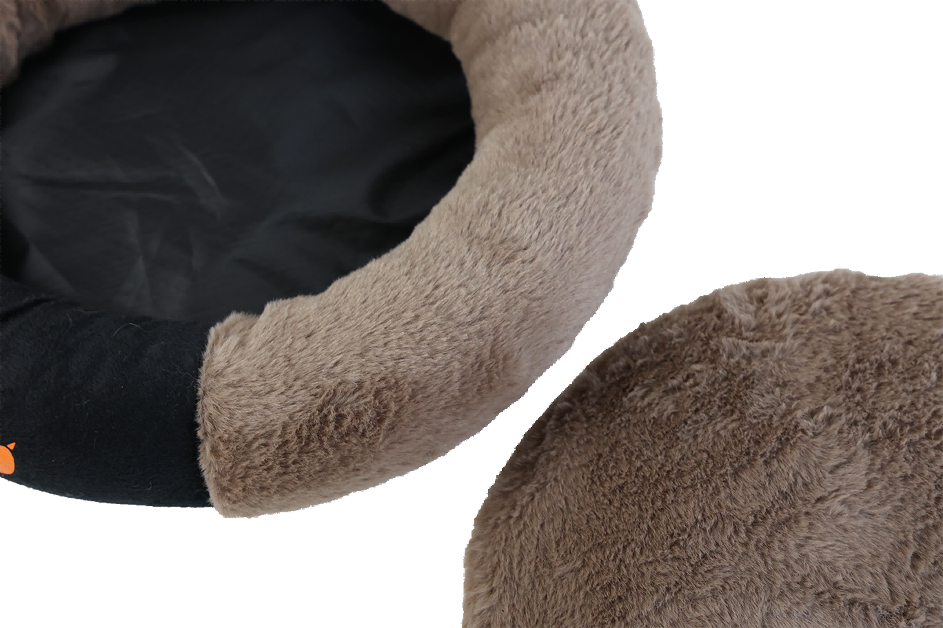 UNIQ PETS dog bed oval PAW brown L