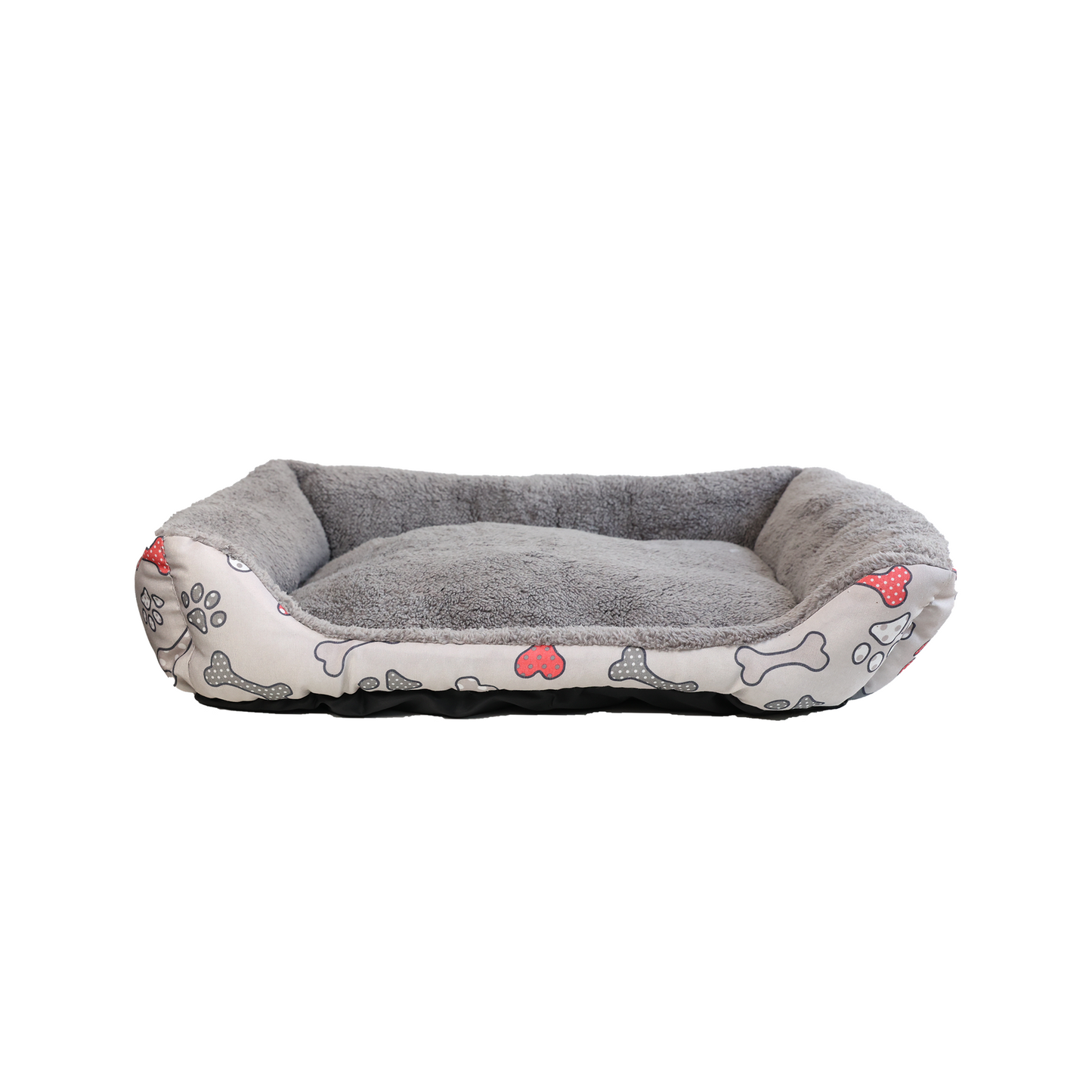 SNAPPY Rectangular pet bed BOX grey M