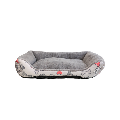 SNAPPY Rectangular pet bed BOX grey M