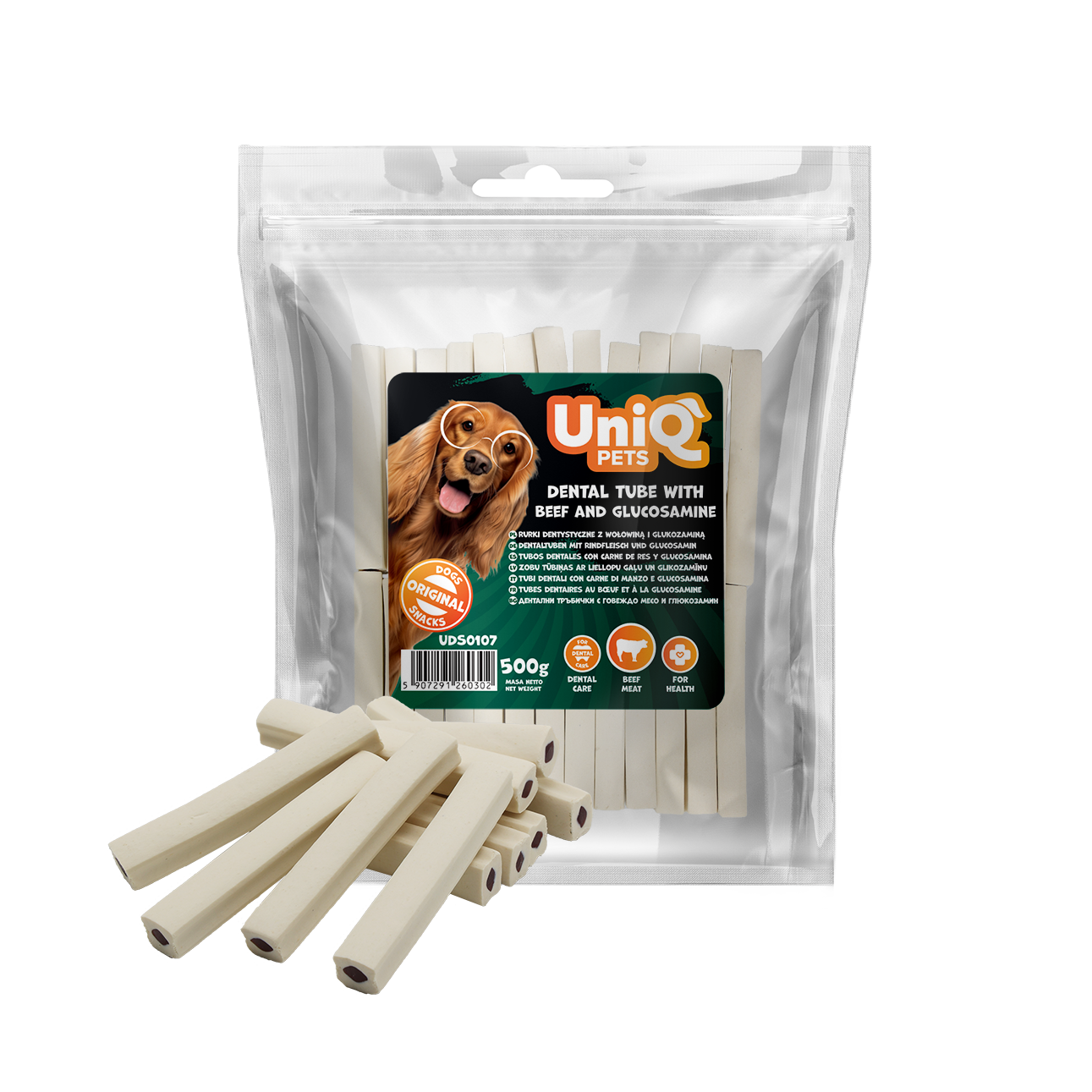 Skanukai dental tube with beef and glucosamine